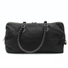 Christian Dior monogram black canvas travel bag