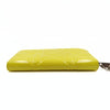 Christian Dior Lady Dior wallet in yellow patent leather