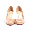 Christian Louboutin Demi You 100 Patent Leather Heels in Beige, Size 38 EU Secondhand