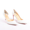 Christian Louboutin Iriza 85 Leather Heels in Bianco, Size 41 EU Secondhand