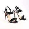 Christian Louboutin Miziggoo Spiked Patent Leather 120 Heels in Black, Size 40.5 EU Secondhand