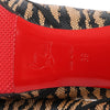 Christian Louboutin Tiger Print Raffia Bow Heels in Brown x Black, Size 39 EU Secondhand