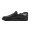 Christian Louboutin Spike Studs Leather Slip-On Sneakers in Black, Size 42 EU Secondhand