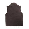 Corneliani Quilted Zip Gilet in Brown, Size 50 IT Secondhand