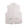 Secondhand Corneliani Zip Gilet in Gray, Size 50 IT