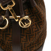Fendi Mini Zucca Suede Mon Tresor Bucket Bag Secondhand