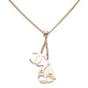 Chanel CC Gold Plated Sailboat Pendant Necklace Secondhand
