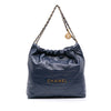 Chanel Small Quilted Shiny Calfskin 22 Tote Secondhand
