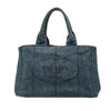 Prada Denim Canapa Logo Tote Secondhand