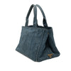Prada Denim Canapa Logo Tote Secondhand