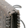 Chanel Small Lambskin Chocolate Bar CC Piercing Studded Chain Flap Secondhand