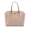 Prada Soft Calf Trimmed Saffiano Lux Open Convertible Tote Secondhand