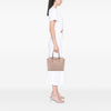 Prada Soft Calf Trimmed Saffiano Lux Open Convertible Tote Secondhand