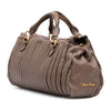 Miu Miu Nappa Bosco Pleated Satchel Secondhand