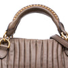 Miu Miu Nappa Bosco Pleated Satchel Secondhand