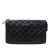 Chanel CC Quilted Lambskin Clutch Secondhand