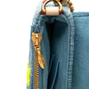Louis Vuitton Embroidered Monogram Denim New Wave Chain Pochette Secondhand