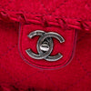 Chanel CC Quilted Wool Felt Whipstitch Fancy Flap Secondhand