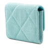 Chanel Quilted Denim 19 Card Holder with Chain Secondhand