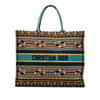 Dior Large Embroidered Canvas Book Tote Secondhand