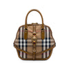 Burberry Medium House Check Canvas Bridle Owl Orchard Handbag Secondhand