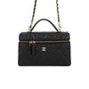 Chanel Mini CC Quilted Caviar Slim Vanity Case with Chain Secondhand