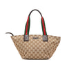 Gucci GG Canvas Web Tote Secondhand