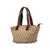 Gucci GG Canvas Web Tote Secondhand