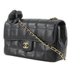 Chanel Mini CC Chocolate Bar Lambskin Camellia Flap Secondhand