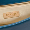 Chanel Medium Quilted Grained Calfskin Label Click Top Handle Flap Secondhand