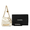 Chanel Mini Shiny Calfskin 22 Hobo Secondhand