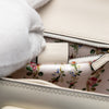 Gucci Calfskin Frame Print Bamboo Top Handle Bag Secondhand