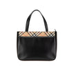 Burberry Nova Check Trimmed Leather Handbag Secondhand