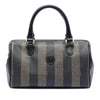 Secondhand Fendi Pequin Coated Canvas Boston Bag