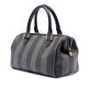 Secondhand Fendi Pequin Coated Canvas Boston Bag