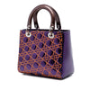 Dior Anselm Reyle Medium Metallic Lambskin Cannage Lady Dior Secondhand