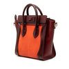 Celine Nano Tricolor Nubuck and Calfskin Luggage Tote Secondhand