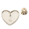 Chanel CC Gold Plated Lacquered Faux Pearl Camellia No. 5 Heart Brooch Pin Secondhand