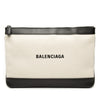 Balenciaga Canvas Navy Clip Clutch M Secondhand