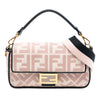 Fendi Zucca Embroidered Canvas Baguette Satchel Secondhand
