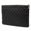 Chanel Large Quilted Caviar O Case Clutch Secondhand