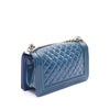 Chanel Old Medium Quilted Patent Acrylic Boy Flap Secondhand