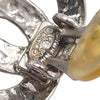 Chanel Silver Plated CC Clip on Earrings Secondhand