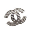 Chanel Silver Plated CC Clip on Earrings Secondhand
