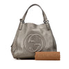 Gucci Medium Metallic Leather Soho Cellarius Tote Secondhand