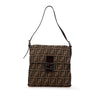 Secondhand Fendi Zucca Canvas Shoulder Bag