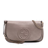 Gucci Medium Metallic Leather Soho Chain Flap Crossbody Secondhand
