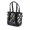 Burberry Beat Check Nylon and Patent Lowry Satchel Secondhand