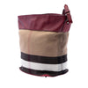 Burberry Medium Mega Check Canvas and Grained Calfskin Ashby Tassel Bucket Bag Secondhand