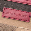 Burberry Medium Mega Check Canvas and Grained Calfskin Ashby Tassel Bucket Bag Secondhand